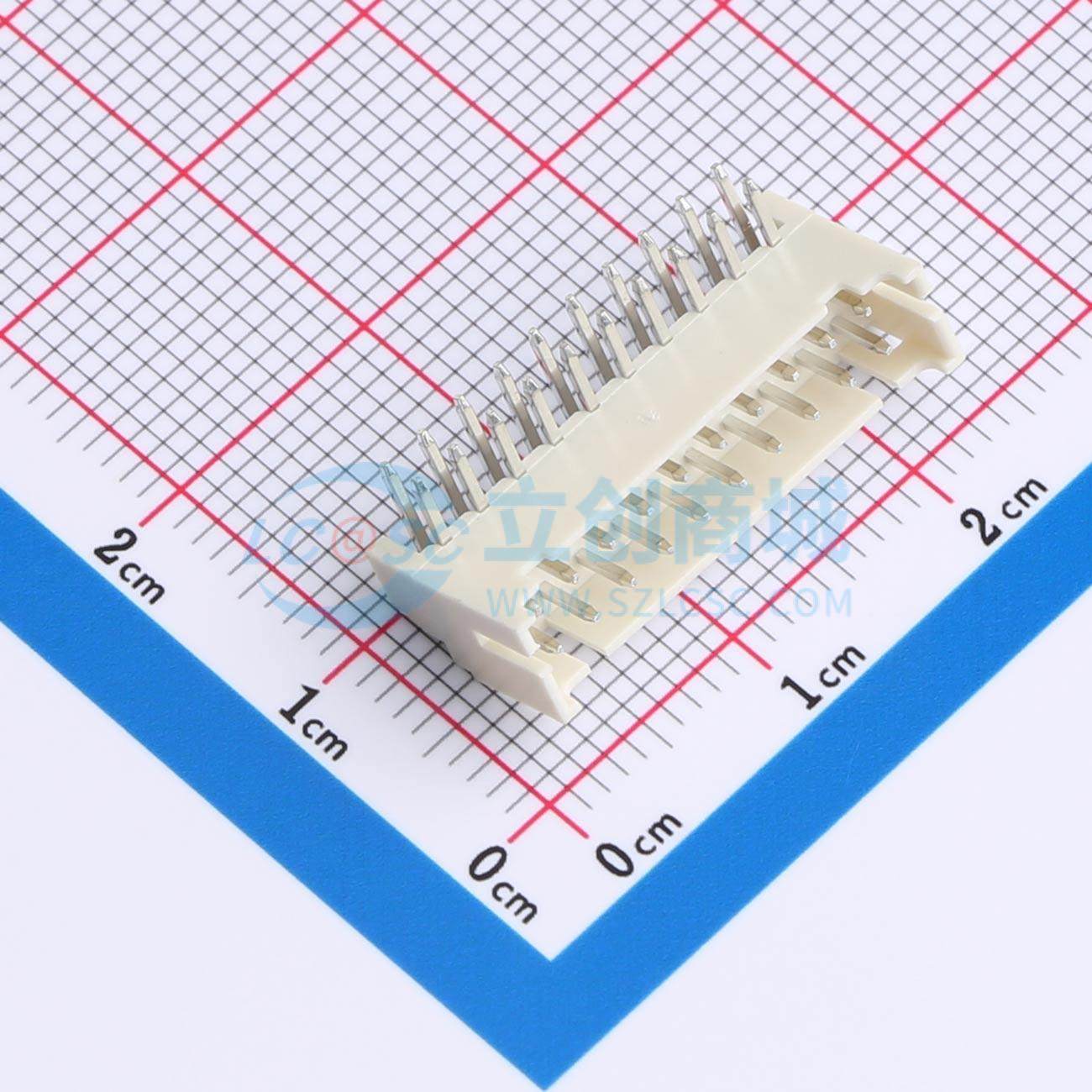 线对板针座 PHDS-20AWD 弯插,P=2mm 原装正品 电子元器件配单