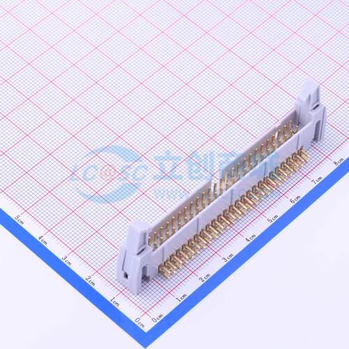 连接器 Z-230011850209 弯插,P=2.54mm 2x25P 牛角扣
