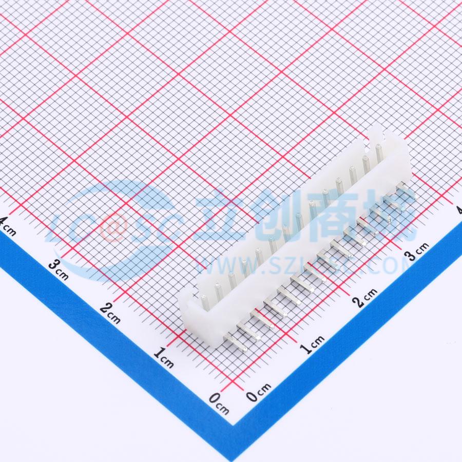 线对板针座 XD-XH-14AW-G 插件,P=2.5mm 1x14P 弯插 电子元器件