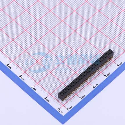 排母 X1321FVS-2x32-C43D48 SMD,P=1.27mm 2x32P 方孔 电子元器件