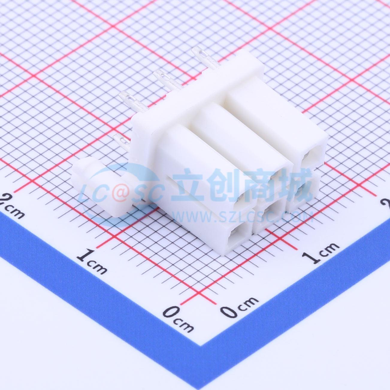 线对板针座 X9357WV-2x03S-N0SW 插件,P=4.2mm 2x3P 直插 原装