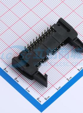 连接器 DS1011-20RBSiB7-B 插件,P=2.54mm 2x10P 牛角扣