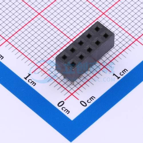 排母 MTF150-205SU1 插件,P=2.54mm 2x5P 双排 电子元器件配单