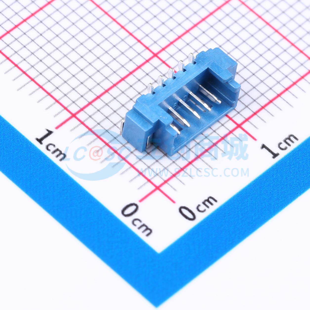 线对板针座 HC-1.25-5PLT-BL SMD,P=1.25mm 1x5P 立贴 电子元器件