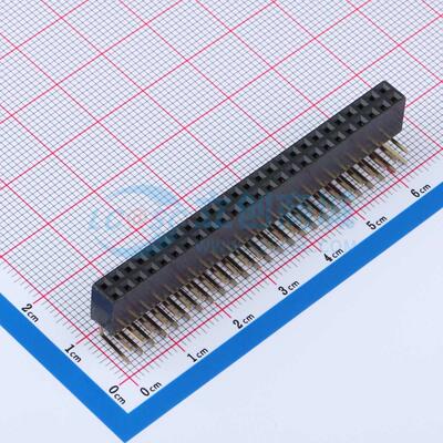 排母 IPCP256F50PB07R 弯插,P=2.54mm 2x25P 双排 电子元器件配单