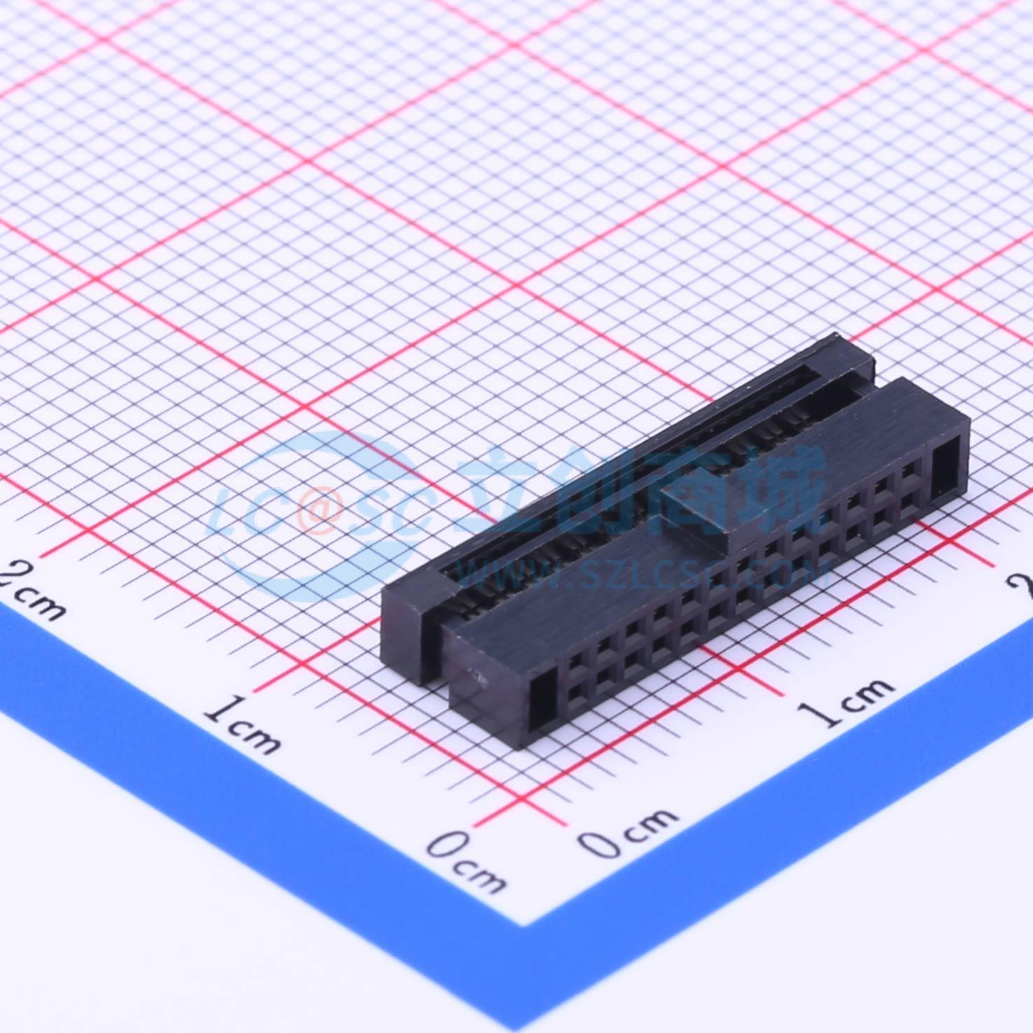 连接器 Z-S523226UP7BW01 P=1.27mm 2x13P IDC连接器
