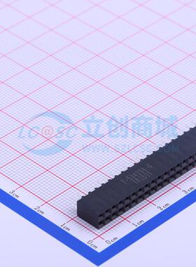 排母 7-534206-0 插件,P=2.54mm 2x20P 原装正品 电子元器件配单