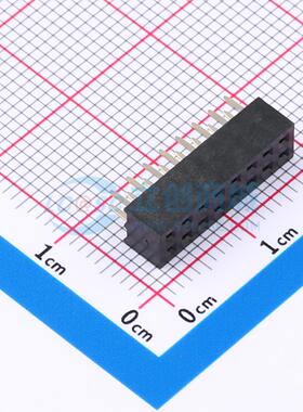 排母 DS1026-05-2x8S8BV 插件,P=2mm 2x8P 双排 电子元器件配单