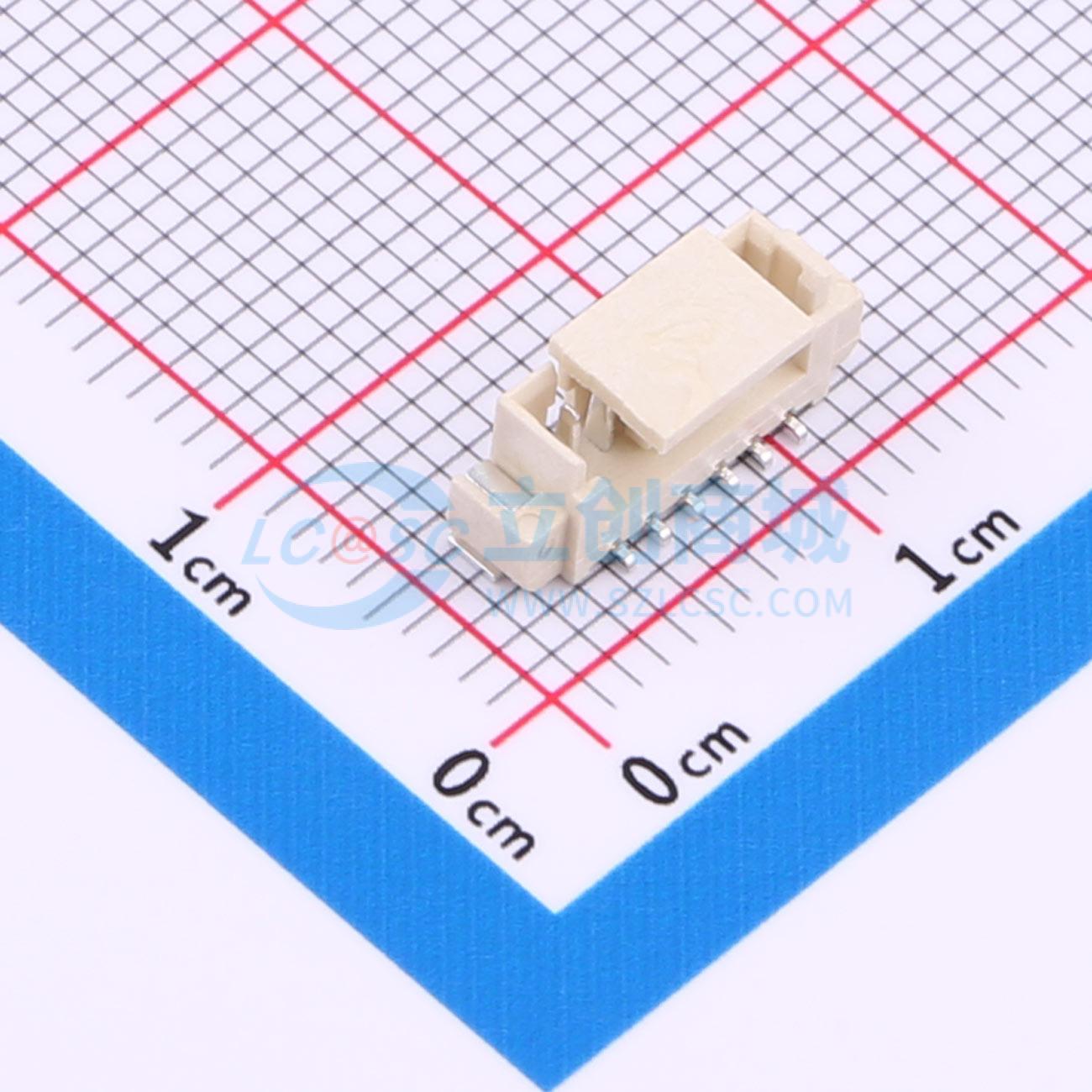 线对板针座 XD-1.25-6PLT SMD,P=1.25mm 1x6P 立贴 电子元器件