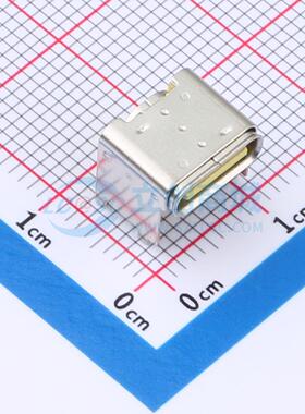 USB连接器 161N-4YSD78 - L=7.35mm加高4.3mm，黄色胶芯 Type-C 1