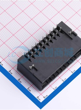 线对板针座 178308-3 弯插,P=3.81mm 弯插 原装 电子元器件配单