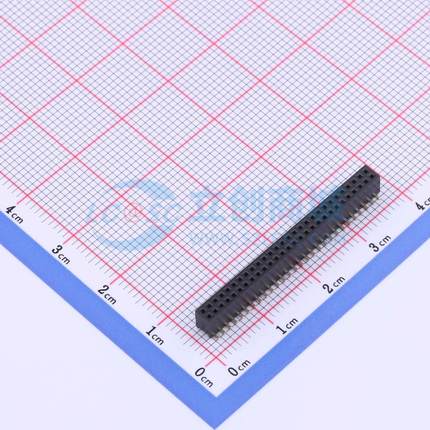 排母 X1321FVS-2x28-C43D48 SMD,P=1.27mm 2x28P 方孔 电子元器件