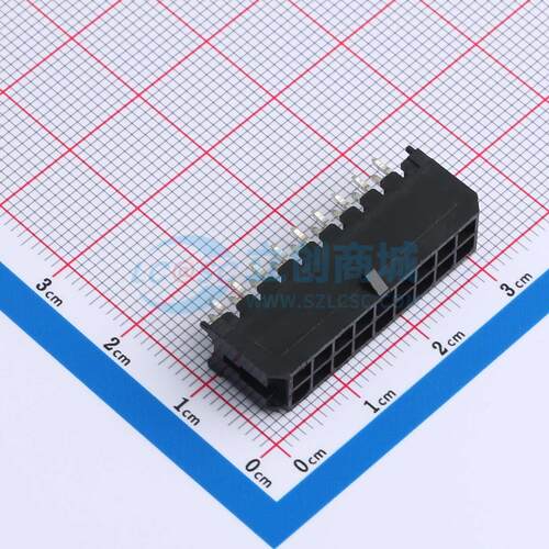 线对板针座 XDWF-C3030WV-2*9P 插件,P=3mm 2x9P 直插 电子元器件