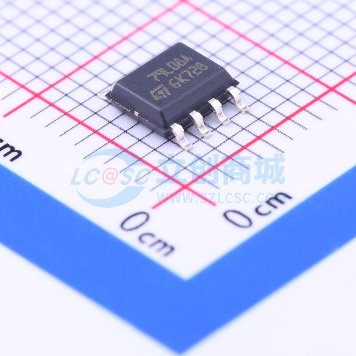 线性稳压器(LDO) L79L08ACD13TR SOIC-8-150mil 电子元器件配单