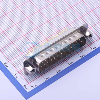 X0125WC2W2 插件 D-Sub 公 25P 焊线式 D-Sub/VGA连接器