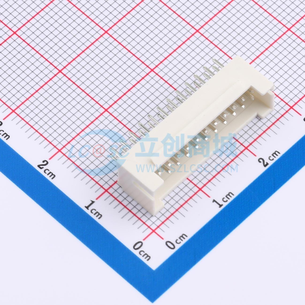 线对板针座 XD-PHB-2*12A 插件,P=2mm 2x12P 直插 电子元器件配单