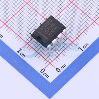 运算放大器 RC4580N DIP-8 原装正品 电子元器件配单