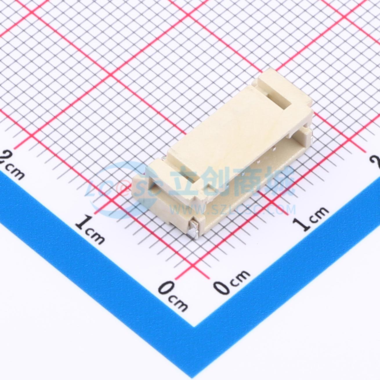 线对板针座 XY-PH2.0-6A61 SMD,P=2mm,卧贴 1x6P 卧贴 电子元器件