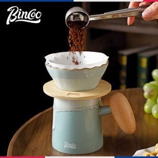 杯精致o陶瓷过滤份具分享Bc咖啡杯咖啡器一壶人ino 手冲咖啡壶套装