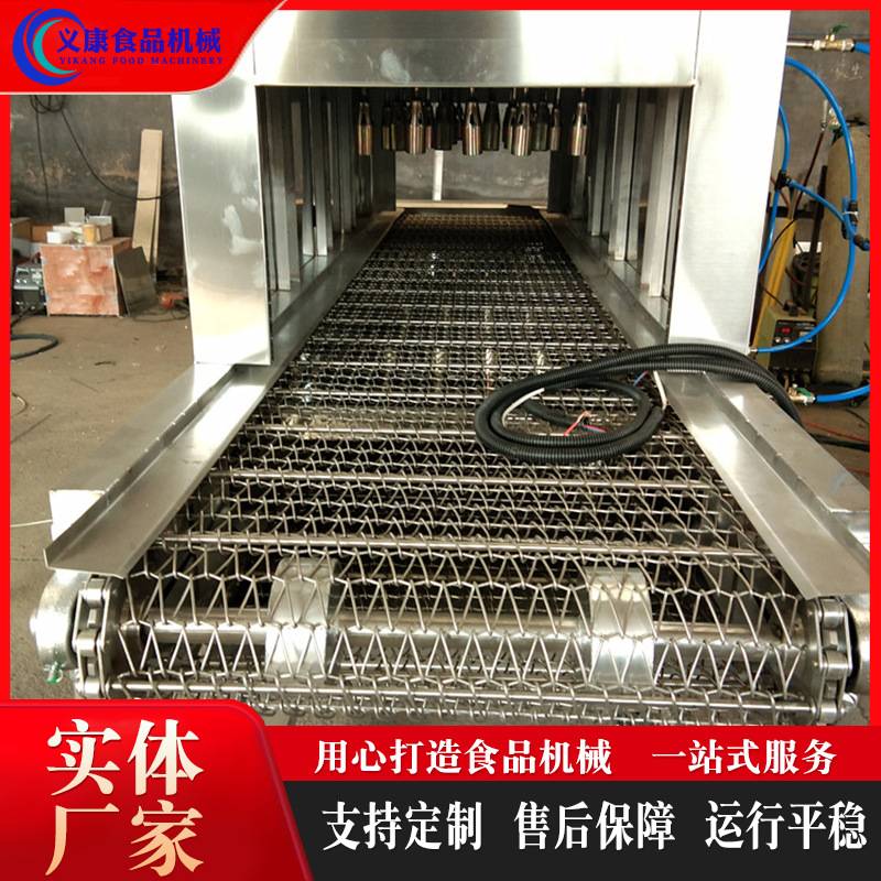 燃气烧毛机 家畜羊蹄猪头烤毛机 屠宰场猪皮猪蹄双层网带燎毛机