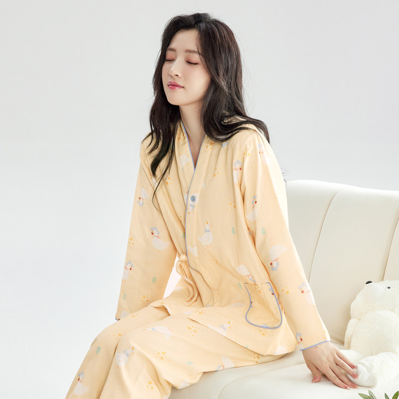 新款双层纱月子服纯棉春秋季薄款孕期产后哺乳可调节待产孕妇睡衣,女士内衣/男士内衣/家居服,睡衣/家居服套装,淘宝优惠券,粉丝福利购,淘宝优惠卷