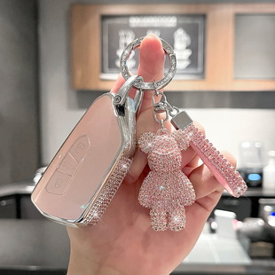 适用大众钥匙套凌度途观L朗逸探岳速腾宝来帕萨特CC迈腾车壳扣女