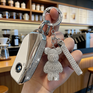 适用宝马钥匙套X3系X5系X1X6X2X7三五系530高档330高级感壳扣女士