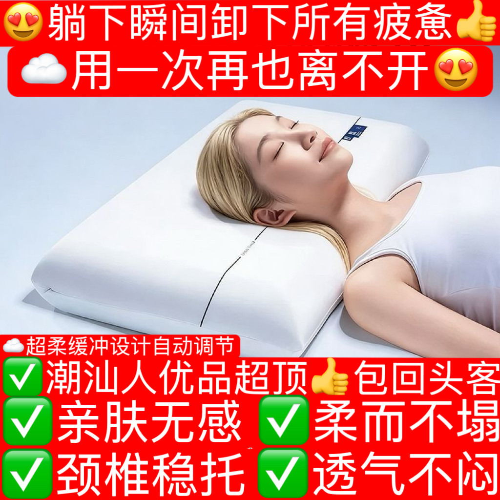 记忆棉枕头护颈椎助睡眠慢回弹零压力酒店同款太空深睡枕Pro枕芯