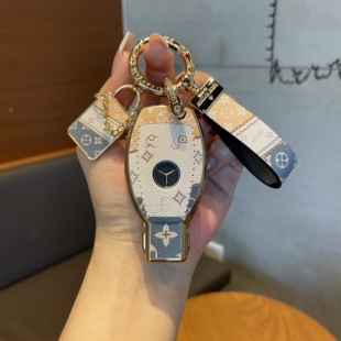 适用于奔驰e300l钥匙套c260l包c200l扣al壳gle级glc300l车gla s40