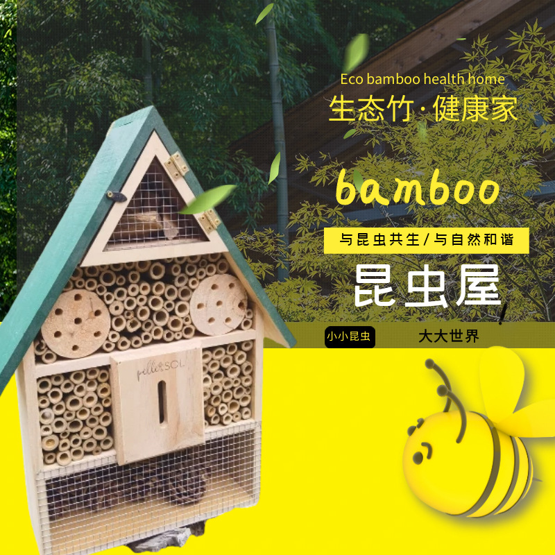 朴门花园昆虫屋自然观察学校花园