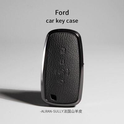适用Fordmustang钥匙套真皮新能源mach-e电马包眼镜蛇GT壳扣