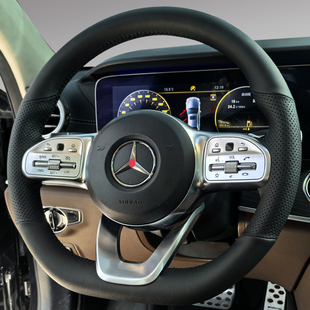 C200 CLA E300 GLE 专用手缝方向盘套 GLA 适用奔驰C级E级GLC260