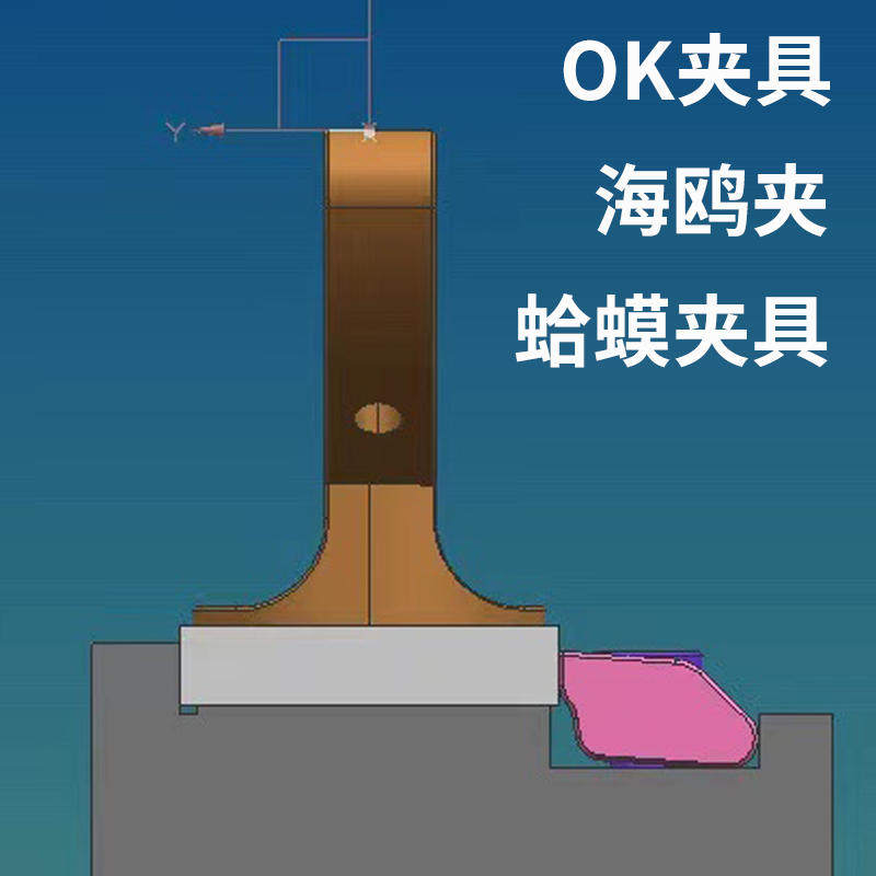 ok夹具ok夹具海鸥cnc工装单向m8一体侧固顶压板加工中心蛤蟆工具