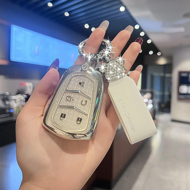 适用凯迪拉克t5钥匙套4扣s