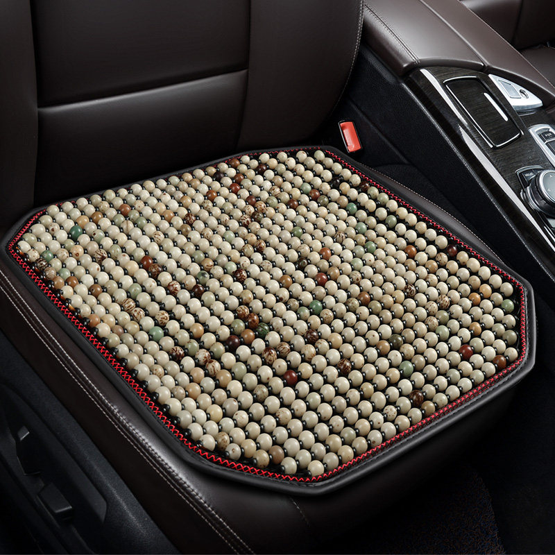 菩提子夏季凉垫汽车坐垫防滑养生垫无靠背透气三件套四季木珠座垫