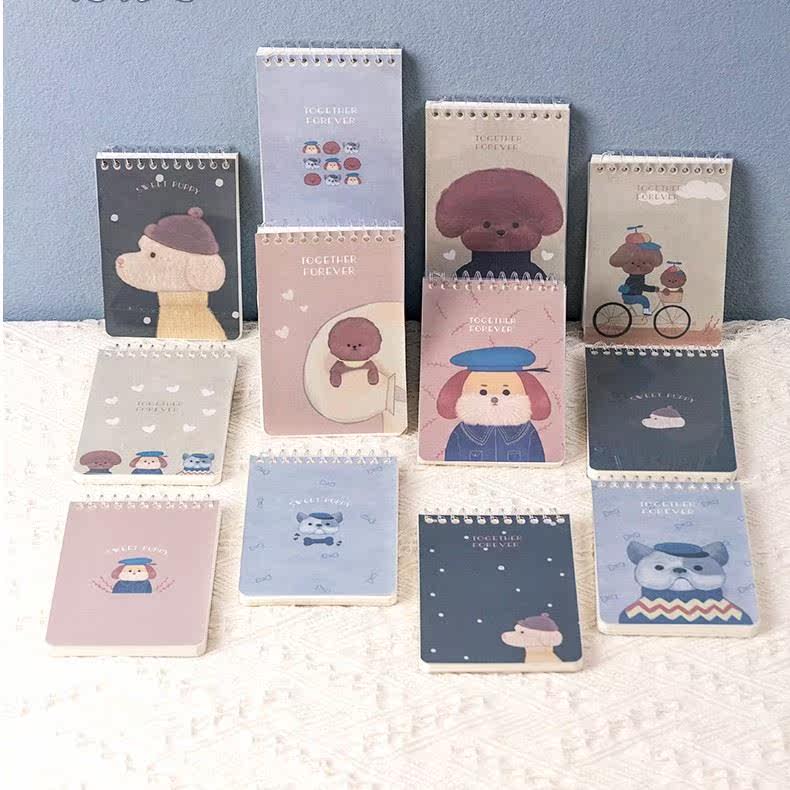 （得力佳）-12本-线圈本A6小便签本作业记录防水便捷本子便捷混色