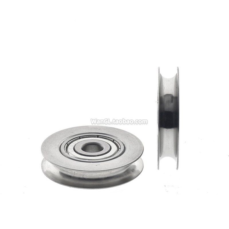 圆皮带用惰轮窄幅型被动导轮滚轮滑轮MBF螺丝MBFN不锈钢MBVFS MBF