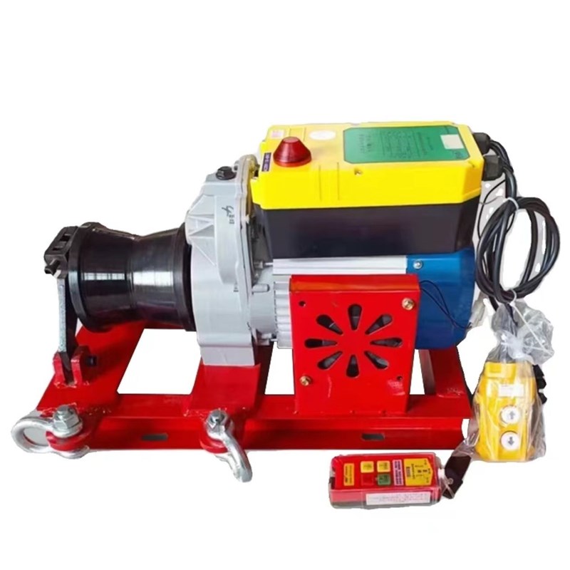 220v380v牵引机电缆拉放磨机小型电动拉线卷扬机绞盘