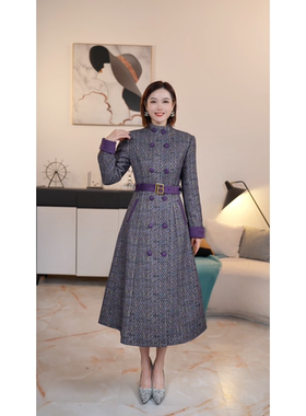 【撤柜清仓】D高端大码原创遮肉显瘦连衣裙 DA63