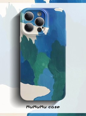 油画森林iPhone16手机壳15苹果14Promax菲林13软壳12全包防摔11新款华为mate60Pro套pura70小米14红米k70适用