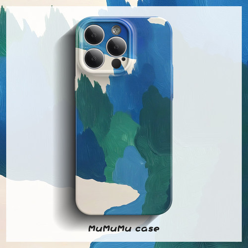 油画森林iPhone16手机壳15苹果14Promax菲林13软壳12全包防摔11新款华为mate60Pro套pura70小米14红米k70适用