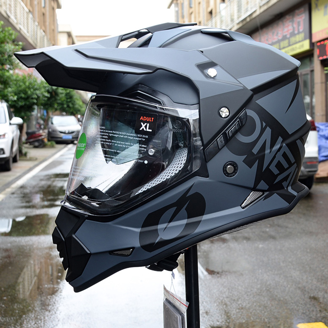 ONEAL越野摩托车拉力盔带蓝牙孔