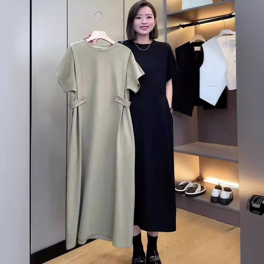 设计款连衣裙女胖MM大码