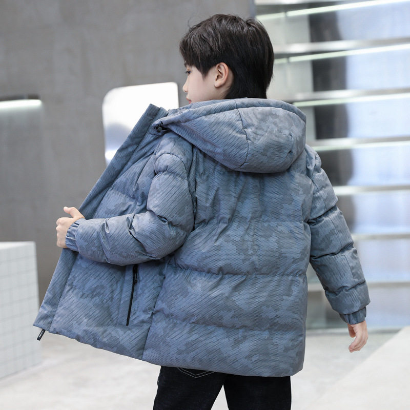 品牌中大男童羽绒棉服儿童加厚棉衣保暖冬装棉袄胖男孩外套冬季潮