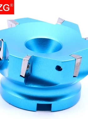 MZG数控直角平面铣刀盘BAP400R高速轻高光铝用合金蓝色红色刀盘