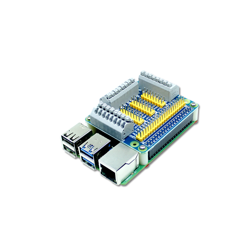 树莓派Pi 2/3+/4B 多功能GPIO扩展板  IO口转接板 IIC/串口通讯