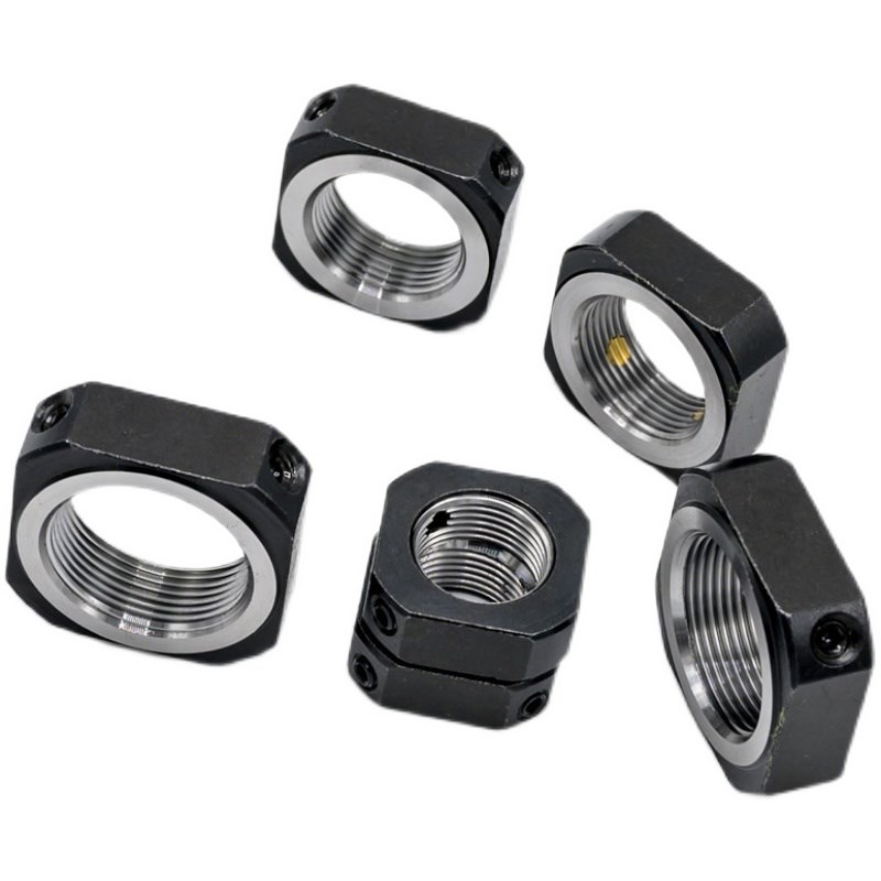 方形RN锁紧螺母滚珠丝杆锁定 M12/1y4/16/17/20x1.0*1.5P精密防松