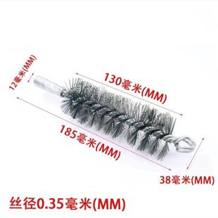 电钻用管道刷锅炉刷烟囱刷钢管除锈抛光刷手工用圆筒钢丝刷 加长款