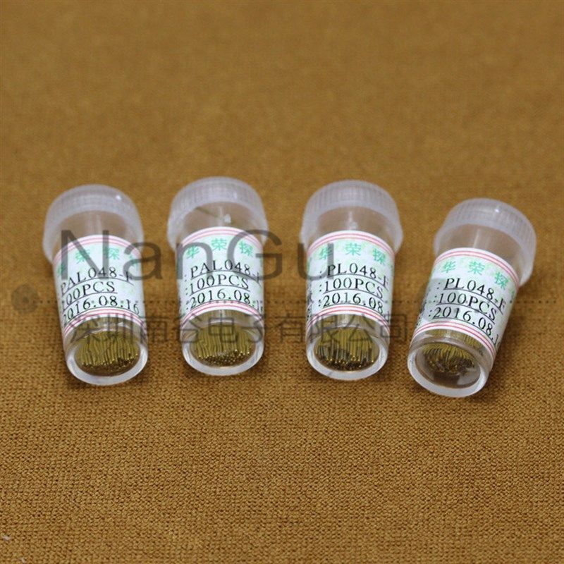 华荣测试探针 PL048-F 镀金 PCB光板针 0.35mm小四爪 19mm进口SK4