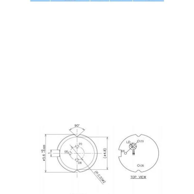 全新 850nm 1000mW 1W 5.6mm 红外激光二极管 JDSU laser diode